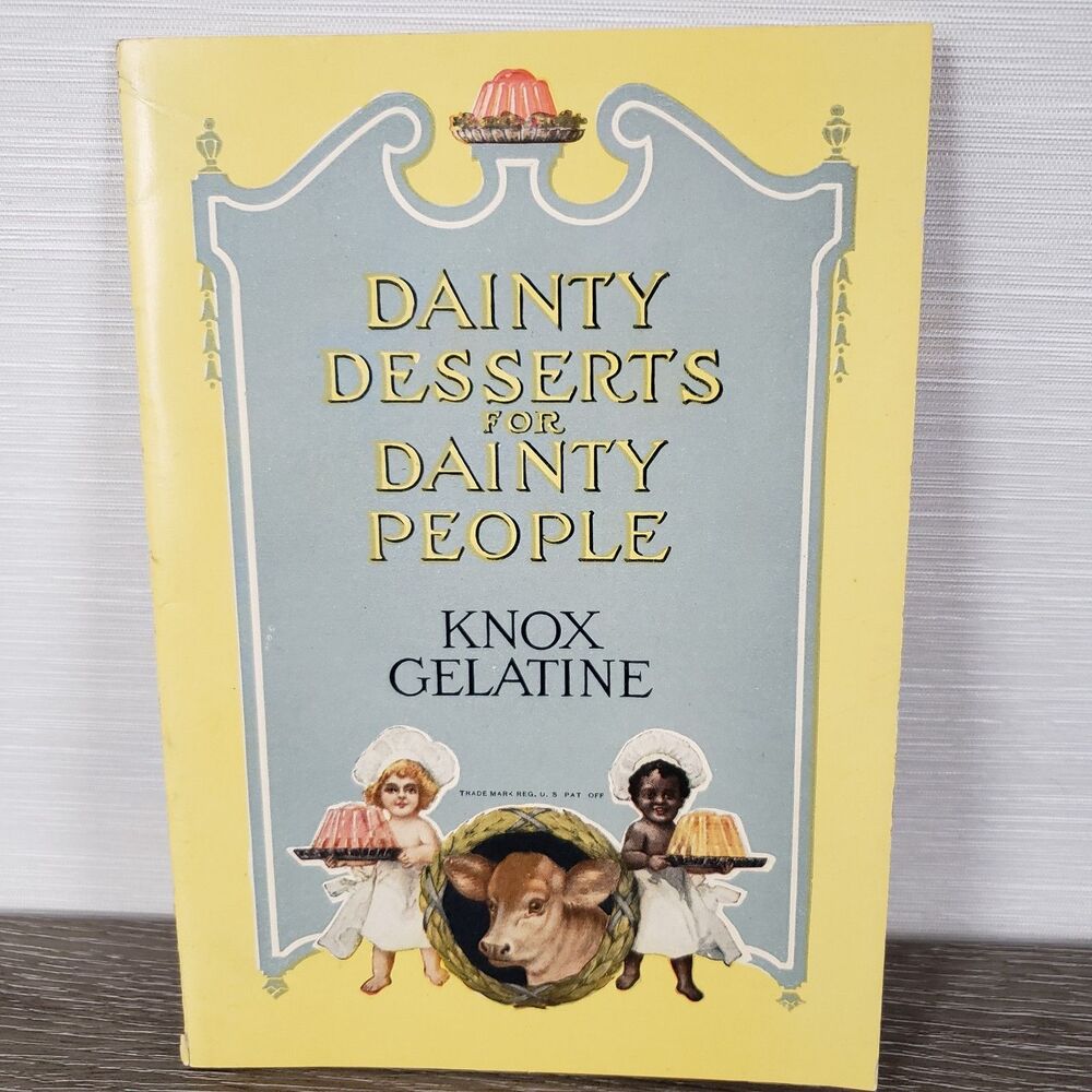 1924 Dainty Desserts For People Dainty People Knox Gelatine Cook Book Vtg